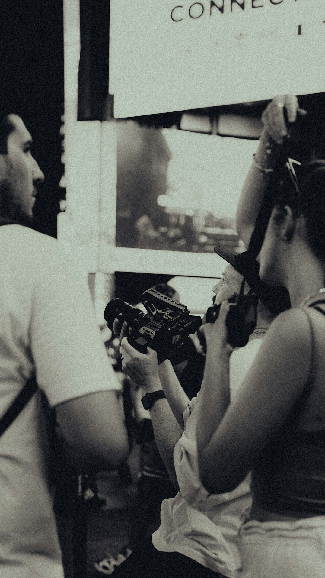 camera capturing emotional moment