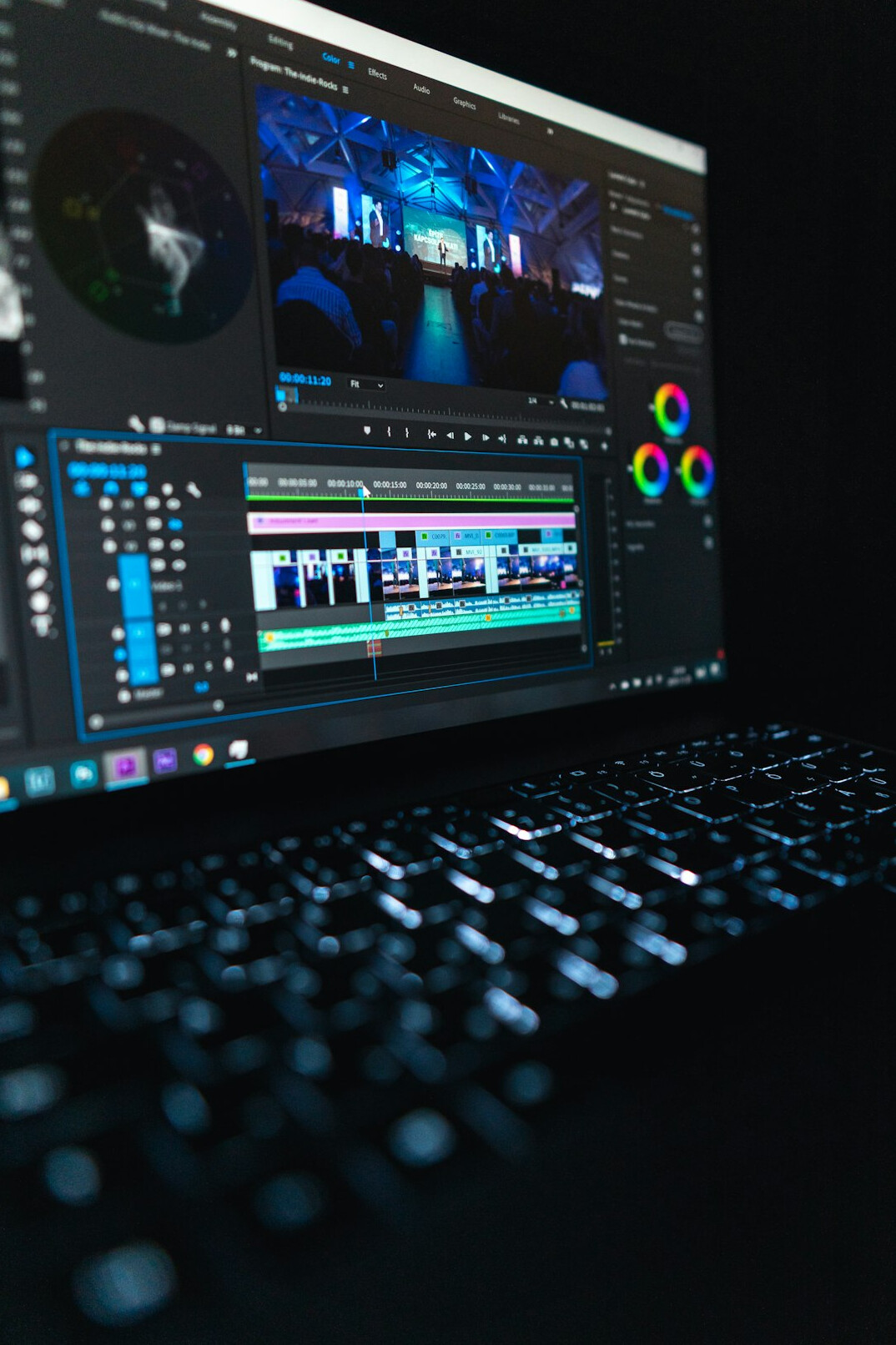 video editing software interface