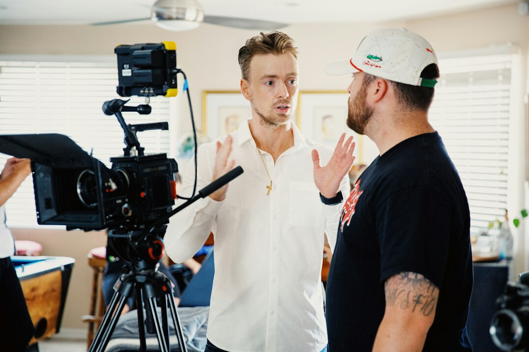 filmmakers discussing visual story