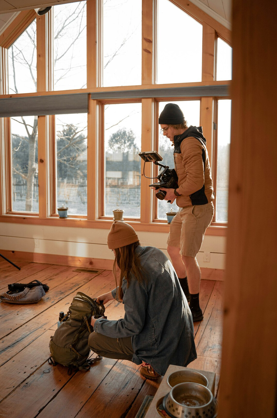 director on film set